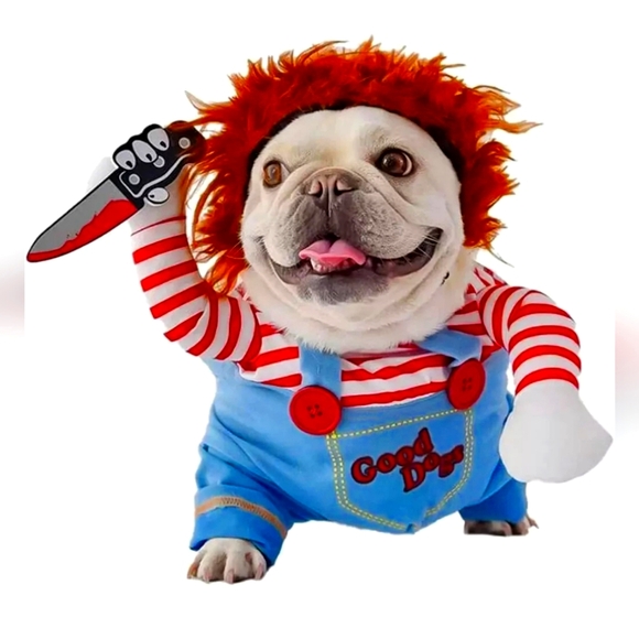 Good Dogs "Chucky" Deadly Dog Halloween Costume “Childs Play" small - Picture 1 of 4